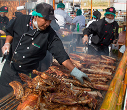 Pachamanca at the Mistura Festival